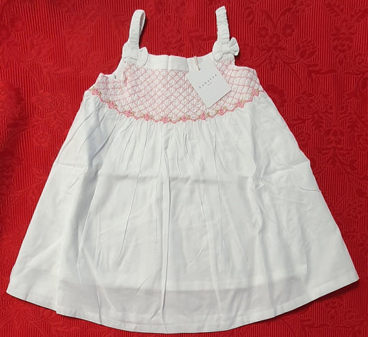 Baby Dress White Pink Designer Quality Baby Clothing