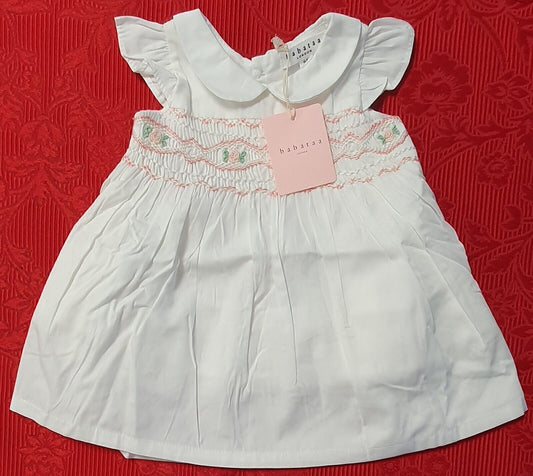 Baby Dress White Pink Green Designer Quality