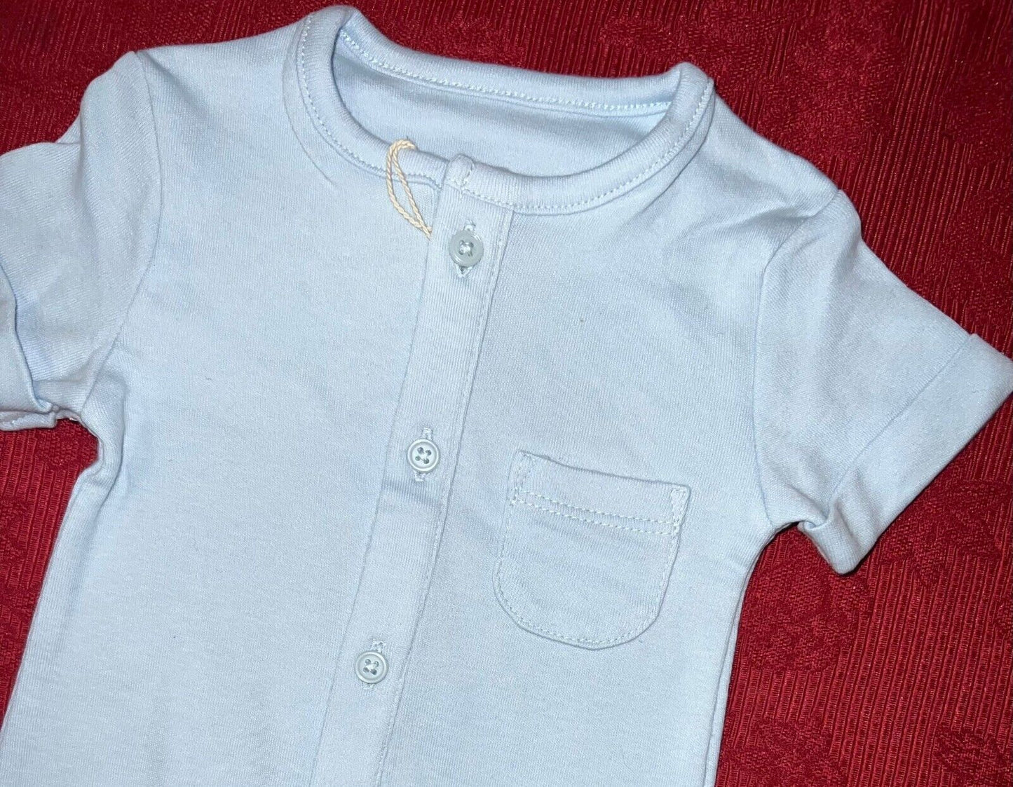 Baby Sleepsuit Short Sleeve Blue Designer Cotton Quality