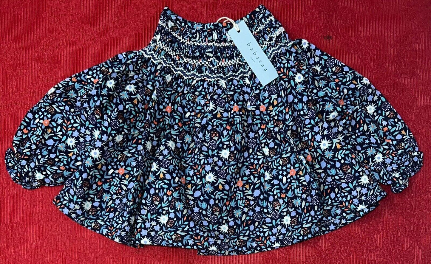 Baby Blouse Navy Multicoloured Designer Quality