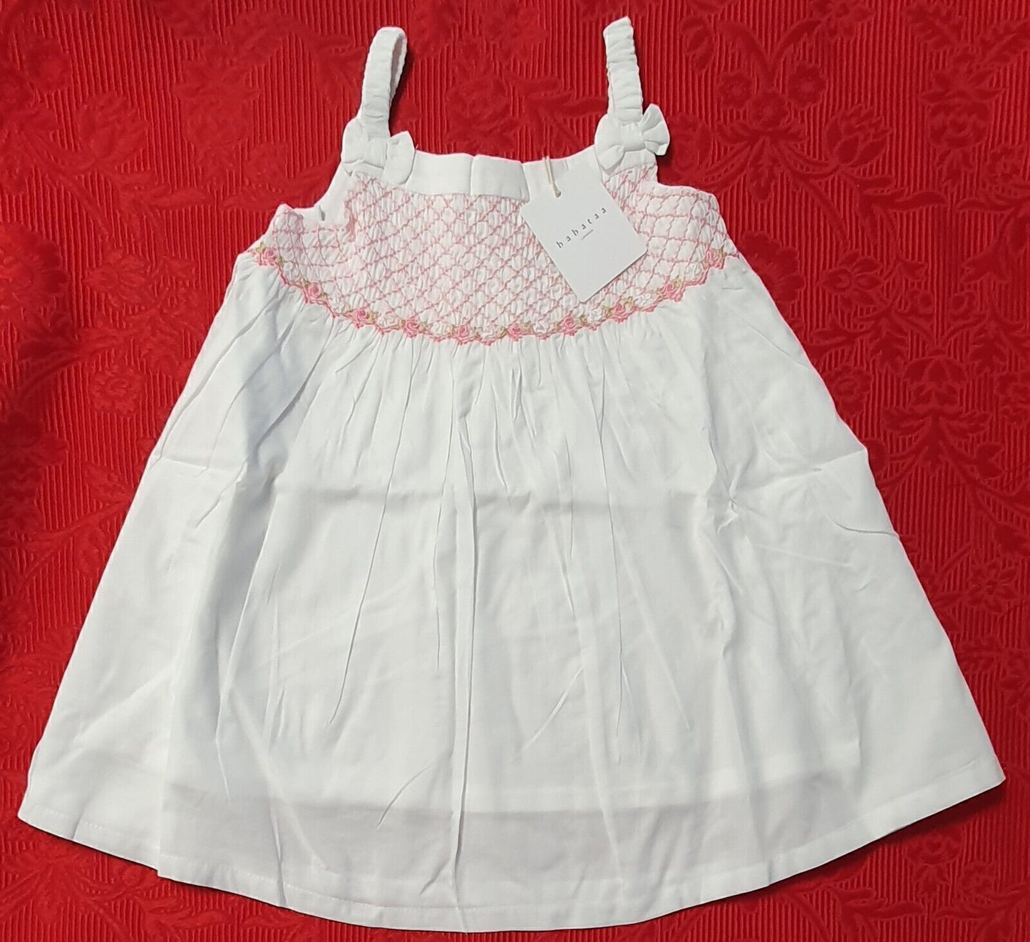 Baby Dress White Pink Designer Quality Baby Clothing