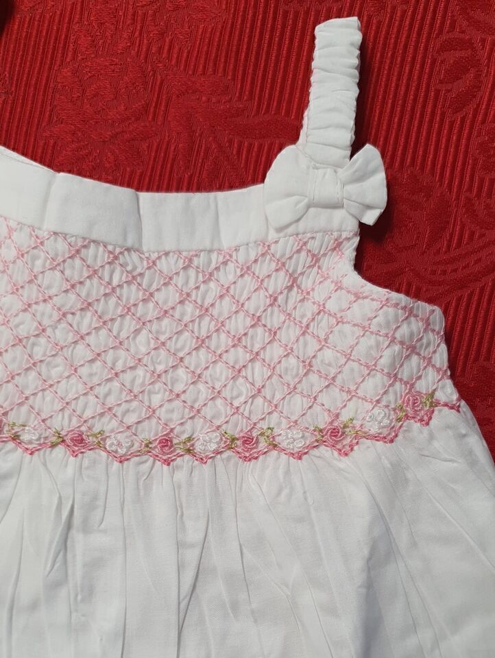 Baby Dress White Pink Designer Quality Baby Clothing