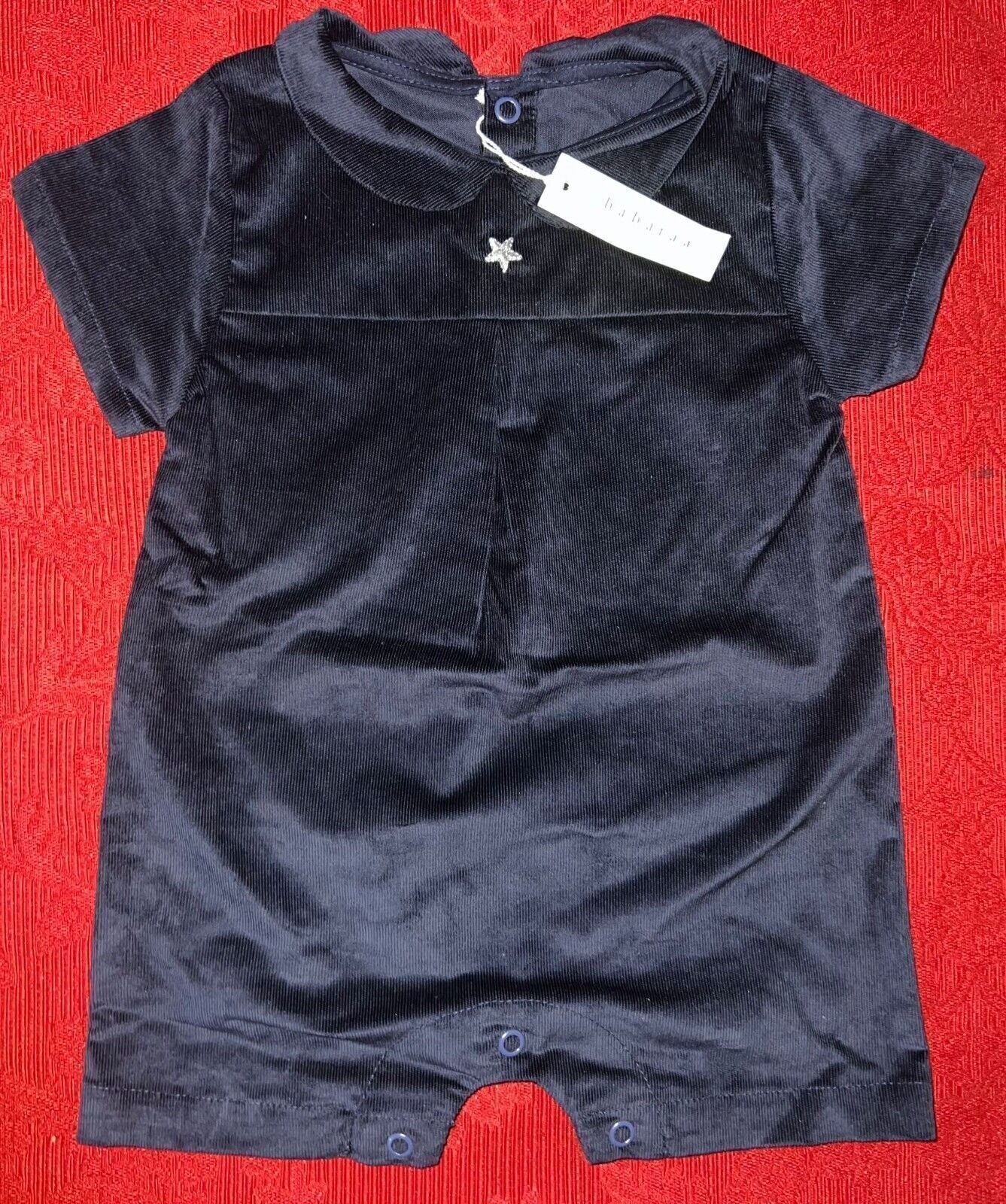 Baby Playsuit Navy Designer Quality Baby Clothing