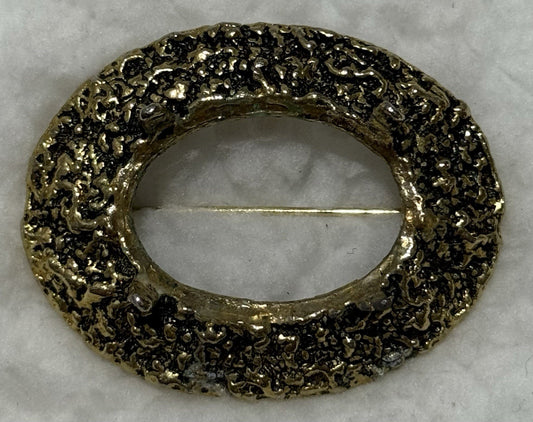 Gold Brooch Pin Unfinished Costume Jewellery Craft Project